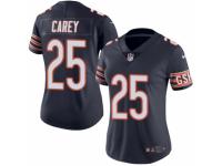 Women's Nike Chicago Bears #25 Ka'Deem Carey Limited Navy Blue Rush NFL Jersey