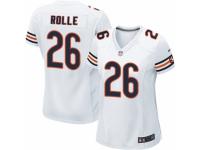 Women's Nike Chicago Bears #26 Antrel Rolle Game White NFL Jersey