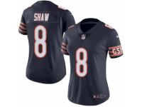 Women's Nike Chicago Bears #8 Connor Shaw Limited Navy Blue Rush NFL Jersey