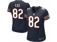 Women's Nike Chicago Bears #82 Khari Lee Game Navy Blue Team Color NFL Jersey