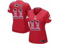Women's Nike Kansas City Chiefs #11 Alex Smith Limited Red Strobe NFL Jersey