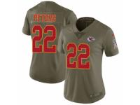 Women's Nike Kansas City Chiefs #22 Marcus Peters Limited Olive 2017 Salute to Service NFL Jersey