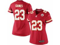 Women's Nike Kansas City Chiefs #23 Phillip Gaines Game Red Team Color NFL Jersey