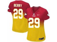 Women's Nike Kansas City Chiefs #29 Eric Berry Game Red Gold Fadeaway NFL Jersey