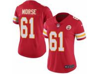 Women's Nike Kansas City Chiefs #61 Mitch Morse Limited Red Rush NFL Jersey