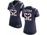 Women's Nike New England Patriots #52 Dane Fletcher Game Navy Blue Team Color NFL Jersey