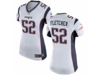Women's Nike New England Patriots #52 Dane Fletcher Game White NFL Jersey