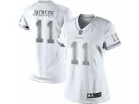 Women's Nike Washington Redskins #11 DeSean Jackson Limited White Platinum NFL Jersey