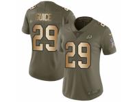 Women's Nike Washington Redskins #29 Derrius Guice Limited Olive/Gold 2017 Salute to Service NFL Jersey