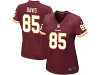 Women's Nike Washington Redskins #85 Vernon Davis Game Burgundy Red Team Color NFL Jersey
