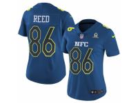 Women's Nike Washington Redskins #86 Jordan Reed Limited Blue 2017 Pro Bowl NFL Jersey