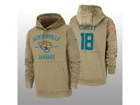 Youth 2019 Salute to Service Chris Conley Jaguars Tan Sideline Therma Hoodie Jacksonville Jaguars