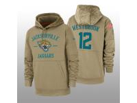 Youth 2019 Salute to Service Dede Westbrook Jaguars Tan Sideline Therma Hoodie Jacksonville Jaguars