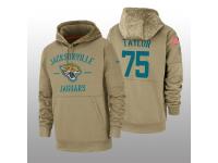 Youth 2019 Salute to Service Jawaan Taylor Jaguars Tan Sideline Therma Hoodie Jacksonville Jaguars