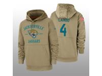 Youth 2019 Salute to Service Josh Lambo Jaguars Tan Sideline Therma Hoodie Jacksonville Jaguars