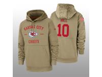 Youth 2019 Salute to Service Tyreek Hill Chiefs Tan Sideline Therma Hoodie Kansas City Chiefs