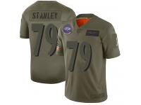 Youth #79 Limited Ronnie Stanley Green Football Jersey Baltimore Ravens 2019 Salute to Service