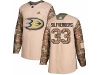 Youth Adidas Anaheim Ducks #33 Jakob Silfverberg Camo Veterans Day Practice NHL Jersey