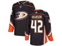 Youth Adidas Anaheim Ducks #42 Josh Manson Authentic Black Home NHL Jersey