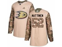 Youth Adidas Anaheim Ducks #52 Julius Nattinen Camo Veterans Day Practice NHL Jersey