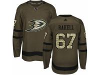 Youth Adidas Anaheim Ducks #67 Rickard Rakell Green Salute to Service NHL Jersey