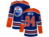 Youth Adidas Edmonton Oilers #94 Ryan Smyth Royal Blue Alternate Authentic NHL Jersey