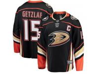 Youth Anaheim Ducks #15 Ryan Getzlaf Authentic Black Home Breakaway NHL Jersey