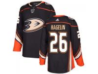 Youth Anaheim Ducks #26 Carl Hagelin adidas Black Authentic Jersey 2017