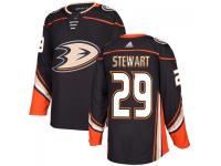 Youth Anaheim Ducks #29 Chris Stewart adidas Black Authentic Jersey 2017