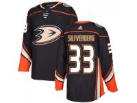 Youth Anaheim Ducks #33 Jakob Silfverberg adidas Black Authentic Jersey 2017