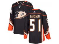 Youth Anaheim Ducks #51 Jacob Larsson adidas Black Authentic Jersey 2017