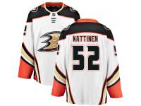 Youth Anaheim Ducks #52 Julius Nattinen Authentic White Away Breakaway NHL Jersey