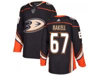 Youth Anaheim Ducks #67 Rickard Rakell adidas Black Authentic Jersey 2017