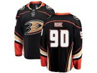 Youth Anaheim Ducks #90 Giovanni Fiore Authentic Black Home Breakaway NHL Jersey
