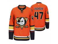 Youth Anaheim Ducks Hampus Lindholm 2019-20 Third Alternate Orange Jersey