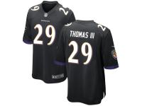 Youth Baltimore Ravens Earl Thomas III Nike Black Alternate Replica Game Jersey