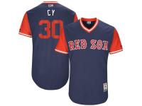 Youth Boston Red Sox Chris Young CY Majestic Navy 2017 Players Weekend Jersey