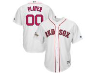 Youth Boston Red Sox Majestic White 2017 Postseason Cool Base Custom Jersey