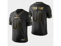 Youth Chicago Bears #00 Custom Golden Edition Vapor Untouchable Limited Jersey - Black