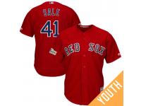 Youth Chris Sale #41 Boston Red Sox 2017 Postseason Scarlet Cool Base Jersey