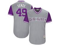 Youth Colorado Rockies Antonio Senzatela Senze Majestic Gray 2017 Players Weekend Jersey