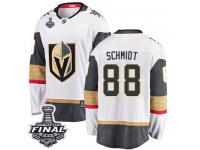 Youth Fanatics Branded Vegas Golden Knights #88 Nate Schmidt White Away Breakaway 2018 Stanley Cup Final NHL Jersey