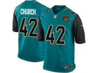 Youth Game Barry Church #42 Nike Teal Green Home Jersey - NFL Jacksonville Jaguars