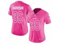 Youth Girl Nike Jacksonville Jaguars #36 Ronnie Harrison Limited Pink Rush Fashion NFL Jersey