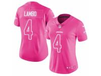 Youth Girl Nike Jacksonville Jaguars #4 Josh Lambo Limited Pink Rush Fashion NFL Jersey