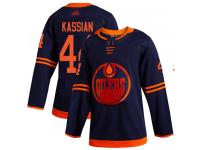 Youth Hockey Edmonton Oilers #44 Zack Kassian Alternate Jersey Navy Blue