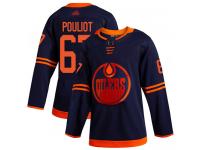 Youth Hockey Edmonton Oilers #67 Benoit Pouliot Alternate Jersey Navy Blue