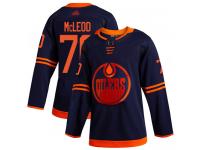 Youth Hockey Edmonton Oilers #70 Ryan McLeod Alternate Jersey Navy Blue