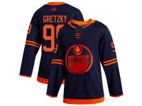 Youth Hockey Edmonton Oilers #99 Wayne Gretzky Alternate Jersey Navy Blue