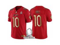 Youth Kansas City Chiefs #10 Tyreek Hill AFC 2017 Pro Bowl Red Gold Limited Jersey
